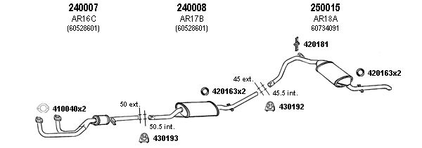 Escape Referencia 240007, 240008, 250015