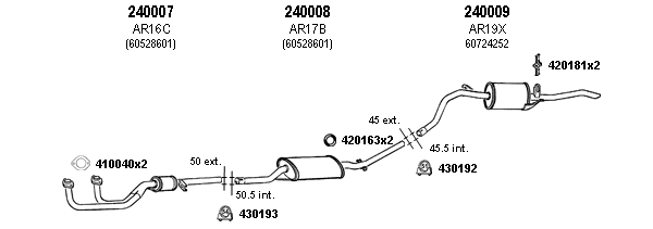 Escape Referencia 240007, 240008, 240009