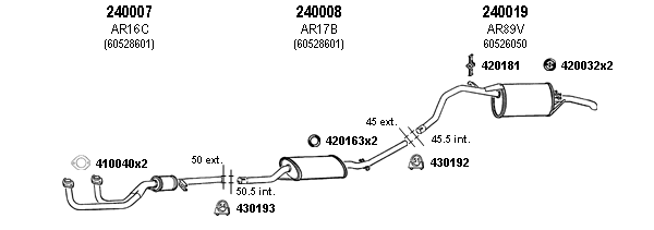 Escape Referencia 240007, 240008, 240019