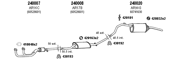 Escape Referencia 240007, 240008, 240020