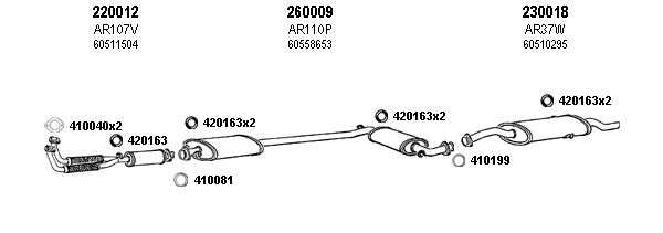 Escape Referencia 220012, 230018, 260009