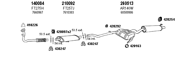 Escape Referencia 140084, 210092, 260513