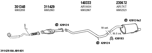 Escape Referencia 140333, 230672, 301345, 311429